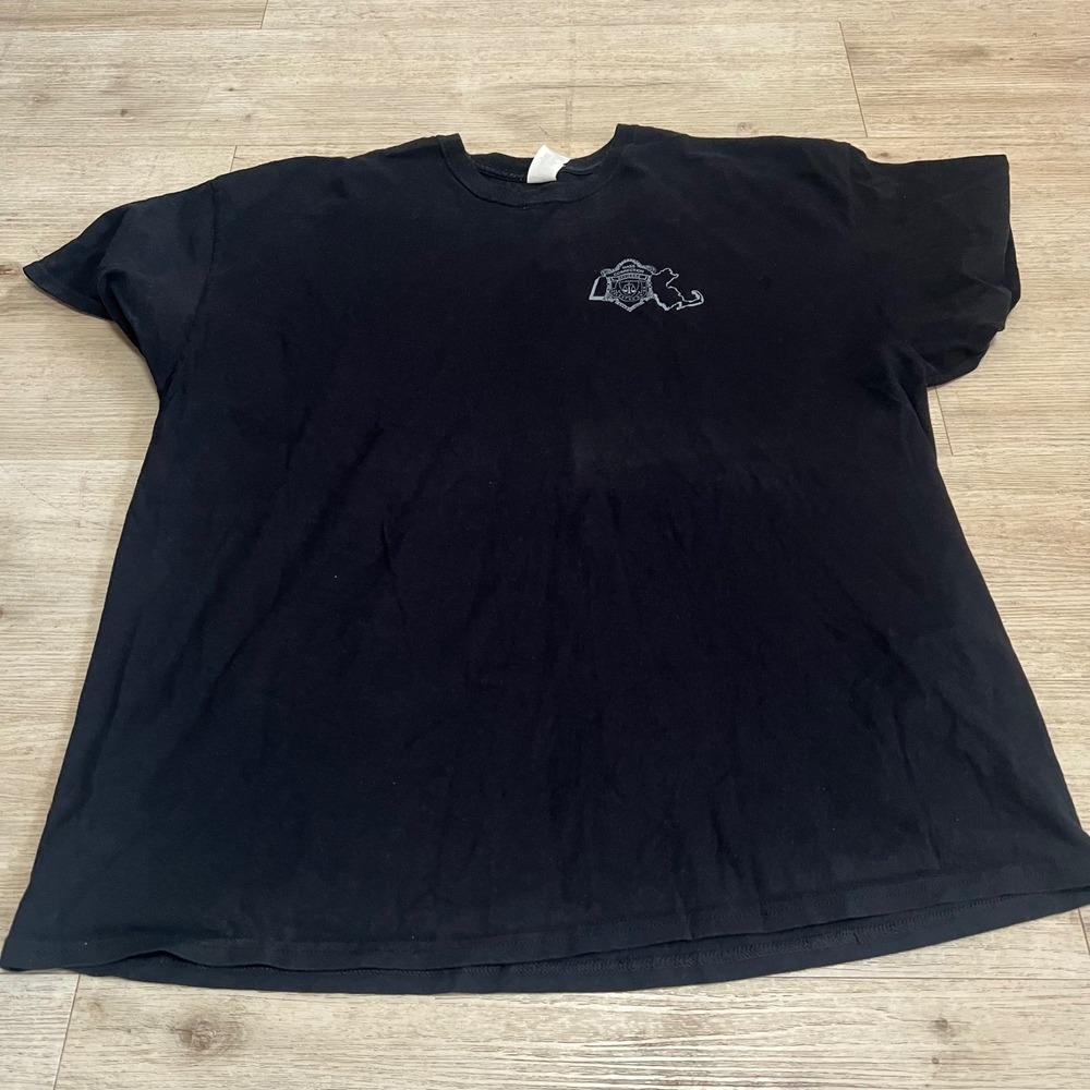 Massachusetts Correction Officers Federated Union‎ T-Shirt Black 2XL Mens
